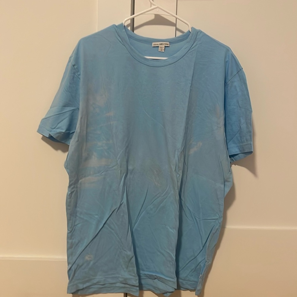 James Perse Light Blue/White (Size 5) T-Shirt